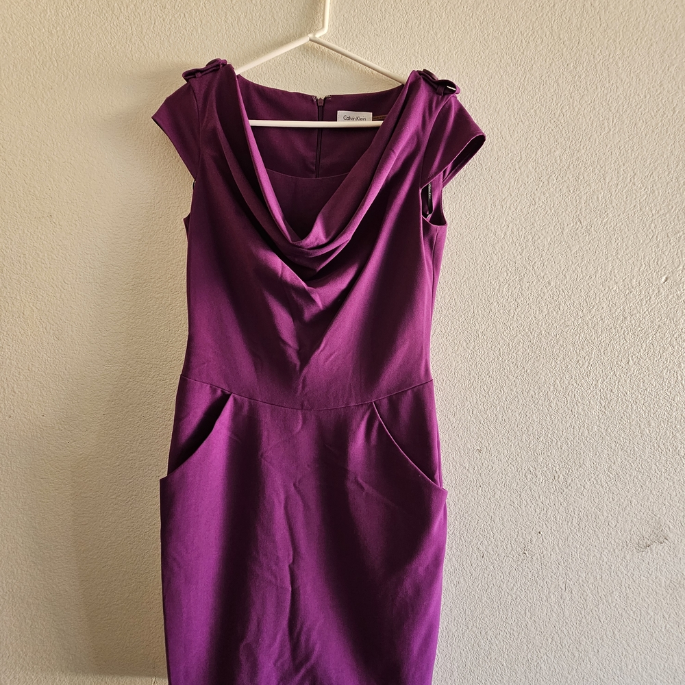 Calvin Klein Rich Purple Mini Dress